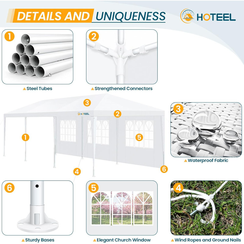Stainless Steel Canopy, 259 cm H x 900 cm W x 300 cm D