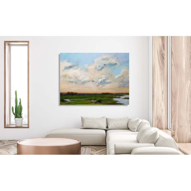 Solace II - Artist Enhanced Canvas Print, Black Framed Canvas, 21.5" H x 25.5" W x 1.75" D