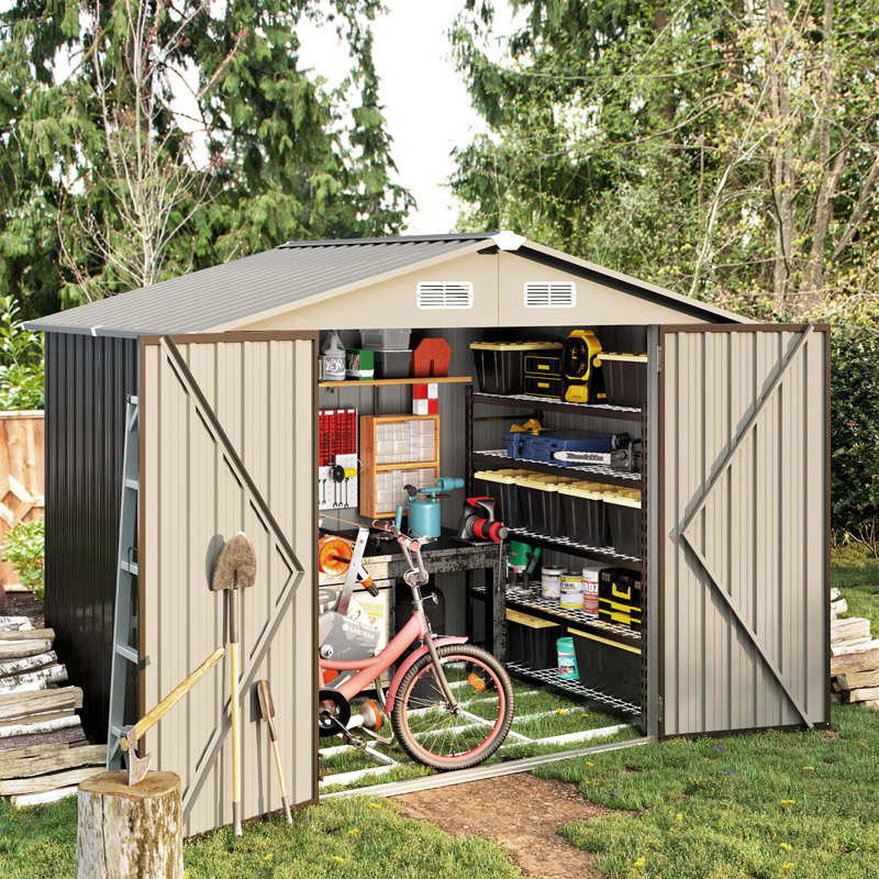 8 t. W X 6 ft. D Metal Storage Shed