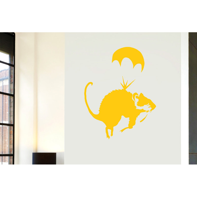 Animals Wall Decal, Dark Yellow, Medium