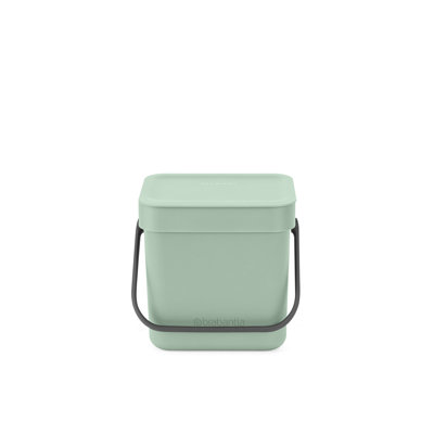 Brabantia Sort & Go 0.8 Gallon Plastic Odor Resistant Indoor Kitchen Composter