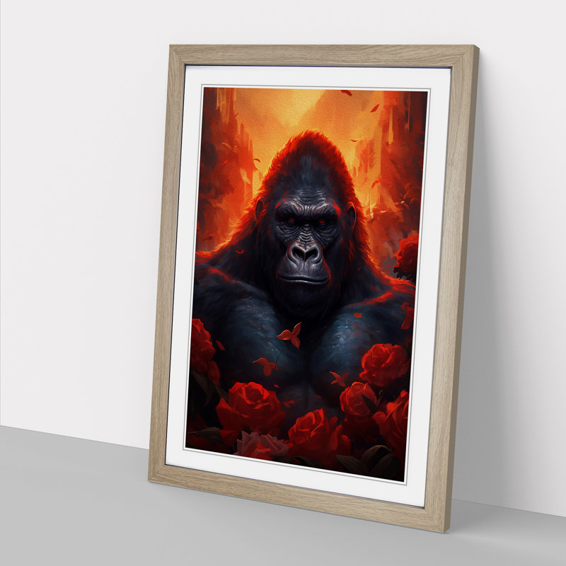 Gorilla Romanticism - Framed Print