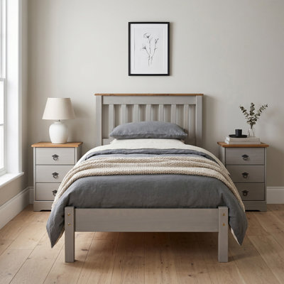 Lehighton Ingrid Uk Bed pine frame