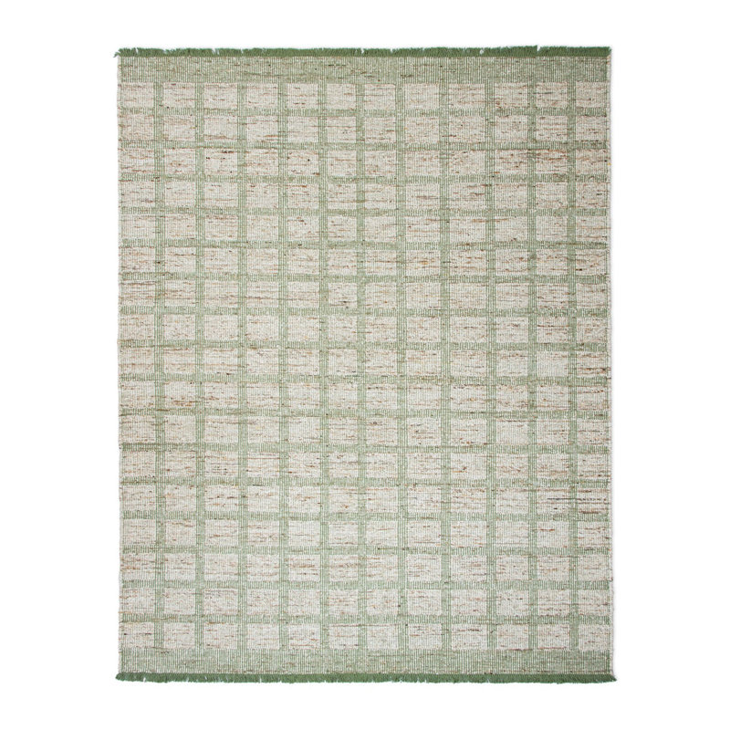 Tapis en laine tissé à plat Vava, Rectangulaire 8 pi x 10 pi
