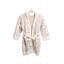 Peignoir à capuchon doux pour enfants avec ceinture à poches avant de luxe pour enfants - Beige-962430892