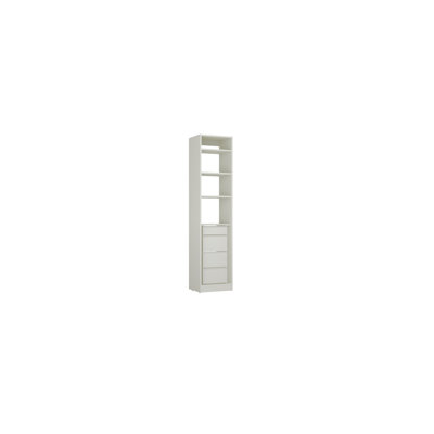 Module For Closet System With Drawer And Shelf Set – 84"18"16" - White