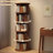 5 Tier Rotating Bookshelf, 360° Display Round Spinning Bookshelf, Space-Saving, Small Space Rotating Bookshelf Tower For Bedroom, Living Room, Home, Office, Walnut-552707402