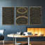 «Link in I» - Ensemble de 3 cadres flottants sur toile-97812181-97812188