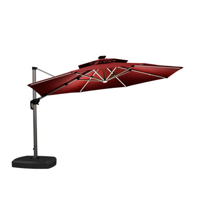Parasol lumineux en porte-à-faux 12 po