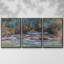 La rivière d'Epte à Giverny, été, 1884 3 pièces-948438596-948438599