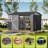 6x8 Ft Grey Outdoor Metal Garden Tool Shed with Updated Frame, Lockable Doors and Windows for Backyard and Garden-124530692