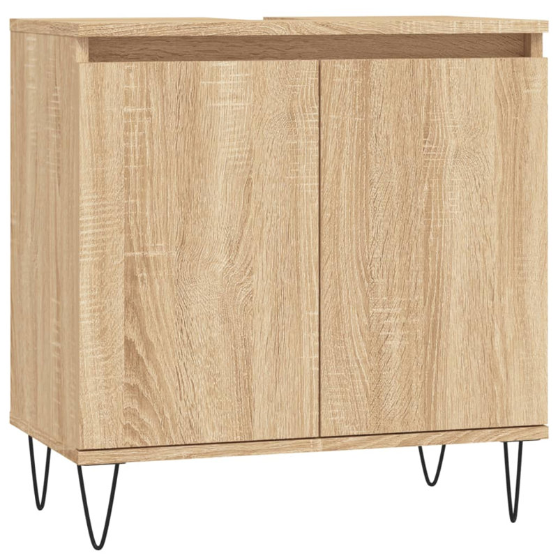 Obadiah Floor Mounted Bathroom Cabinet, Sonoma Oak