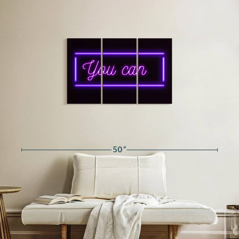 Tergel You Can Neon Sign, 20" H x 33" W