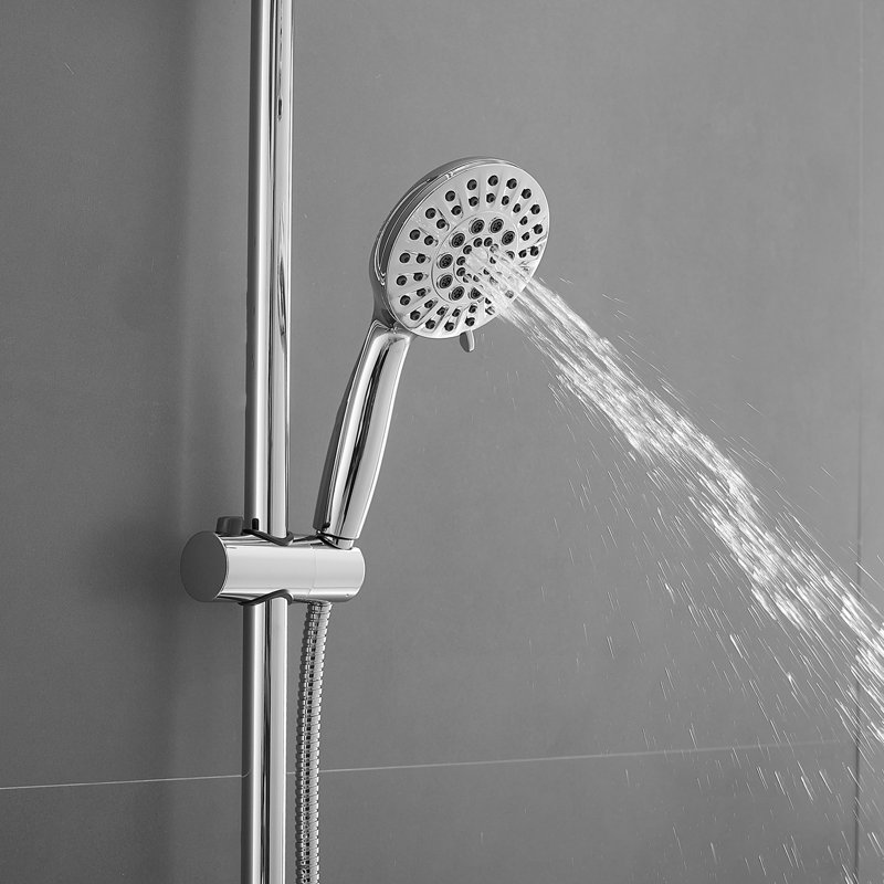 Pomme de douche réglable 1,8 GPM GPM, Chrome poli