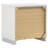 Dulcey White High Gloss 2-Drawer Nightstand