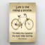 "Life is Like Riding A Bicycle 2" - 1 pièce Rectangle-1079037711