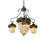 24" Wide Acorn 4 Light Chandelier