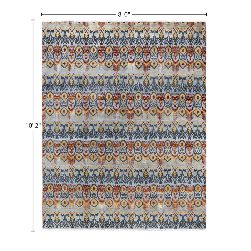 Overdyed One-of-a-Kind 8' x 10'2" Hand Knotted Area Rug