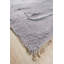Tapis gris en laine nouée à la main à motif abstrait moderne et abstrait Horizon-674690635