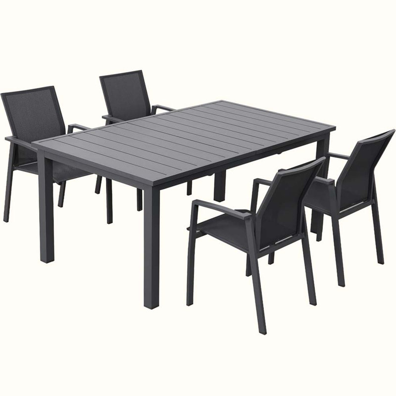 Ensemble repas pour patio, Gris