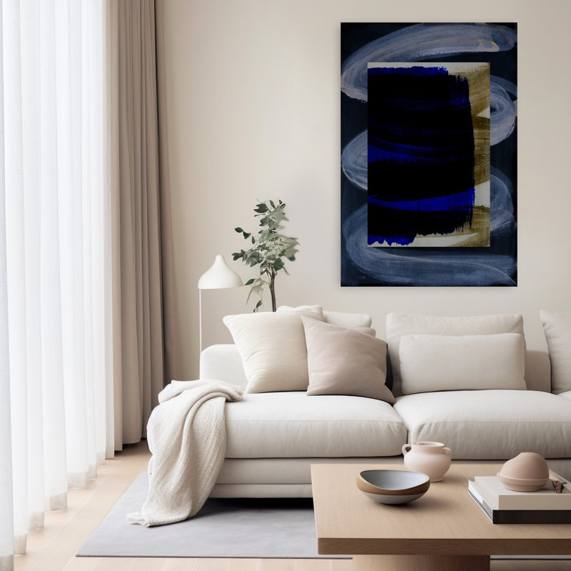 Art contemporain contemporain abstrait, H 60 po x l 40 po