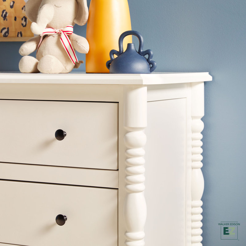 Commode à 6 tiroirs Vivienne, Blanc