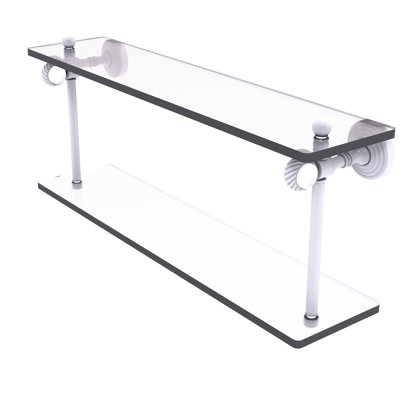 Jarrell 2 Piece Glass Tiered Shelf
