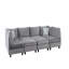Canapé modulaire en velours 120 po 8 pièces 120 po