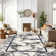 Monaco Series Abrstract Black/Gray/Ivory/Beige Area Rug
