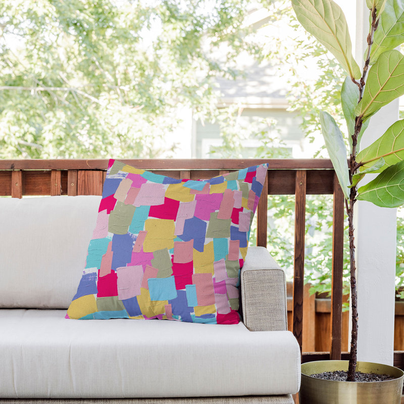 Coussin décoratif intérieur / extérieur en polyester , 20 po x 20 po