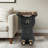 Black Bear Side Table Pedestal End Table Stool(Only Including Table)