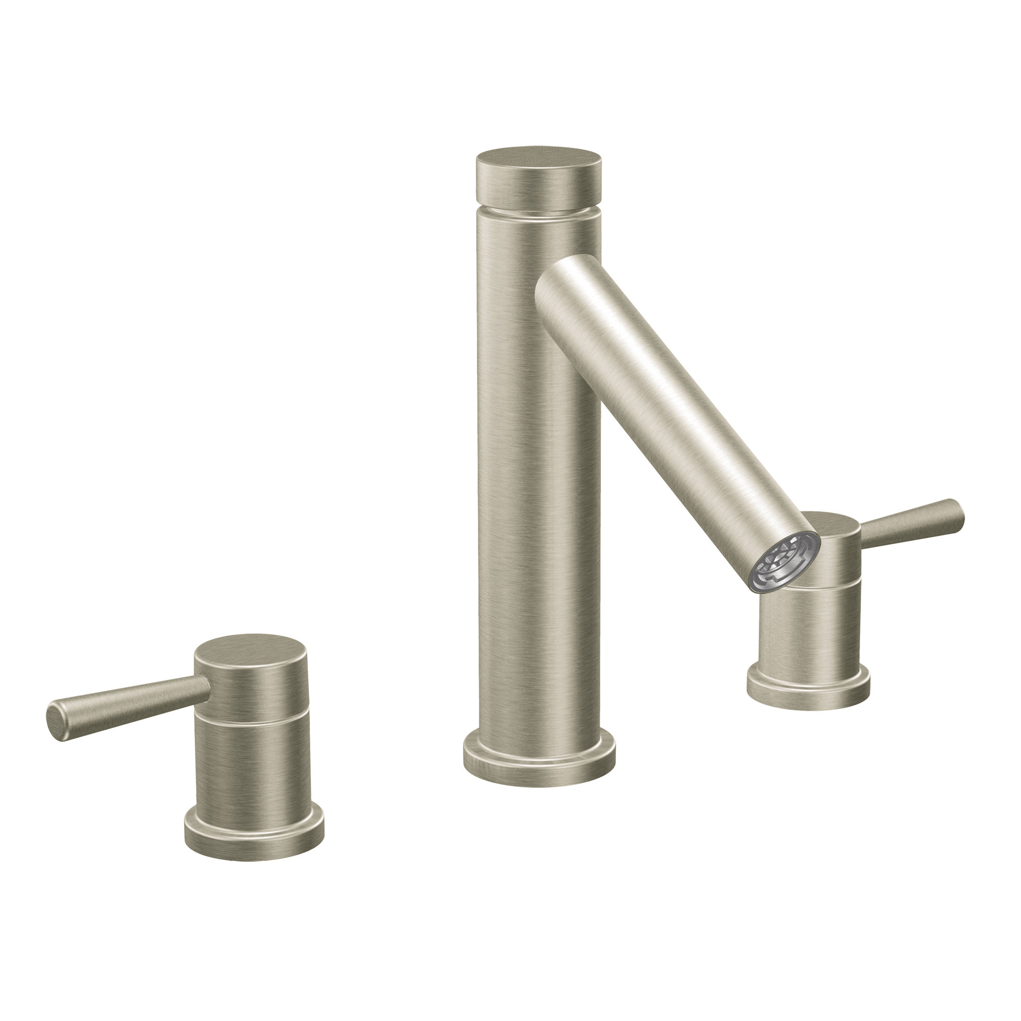 Moen Level Double Handle Deck Mounted Roman Tub Faucet Trim | Wayfair