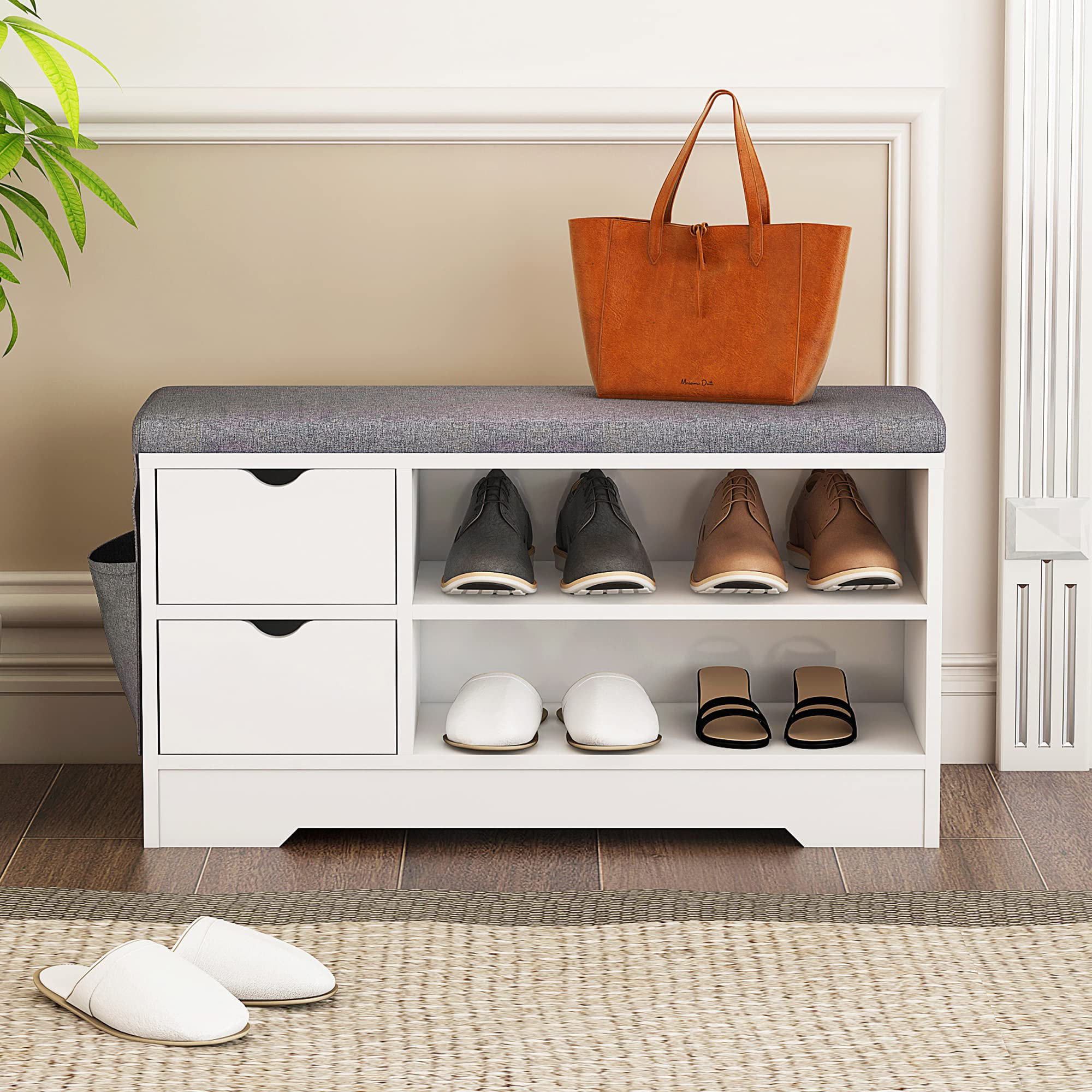 Wildon Home® 6 Pair Shoe Storage Bench Wayfair