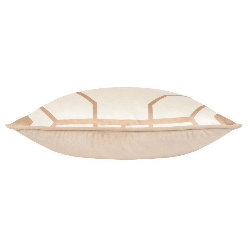 Bee Deco Square Cushion, Cream