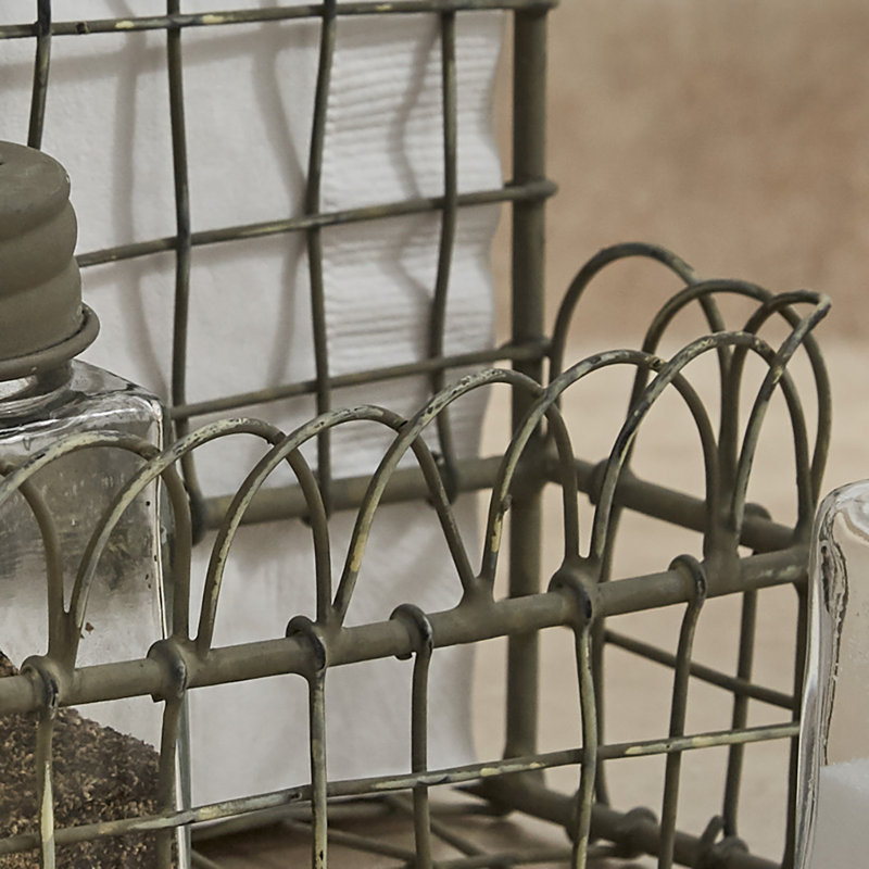 Metal Rectangle Flatware Caddy