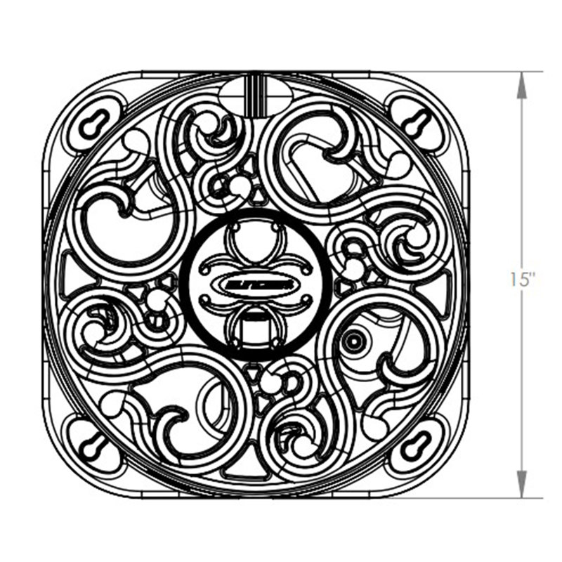 Bronze Decorative Wall Mount Hose Reel with Scroll Design