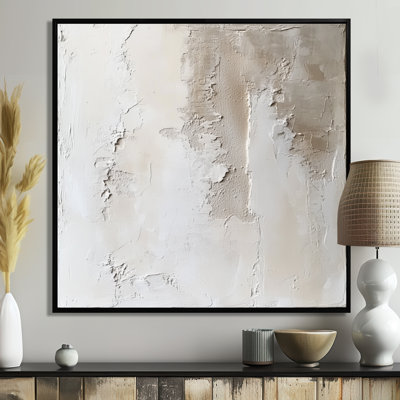 Soft Plaster Layers II - beige, impression sur toile