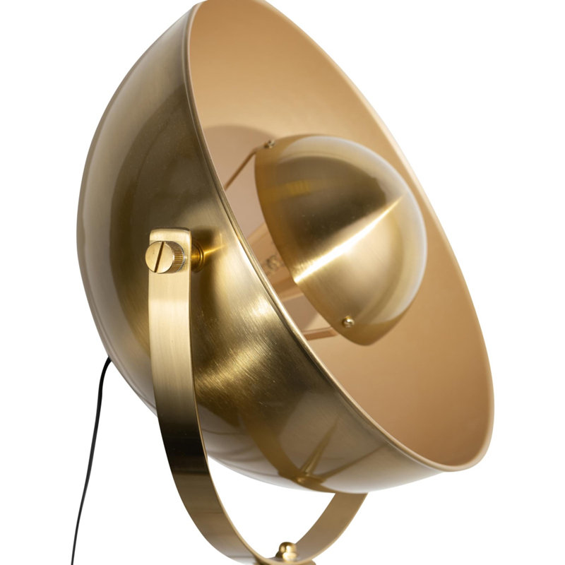Mallen 150cm Tripod Floor Lamp, Satin Brass