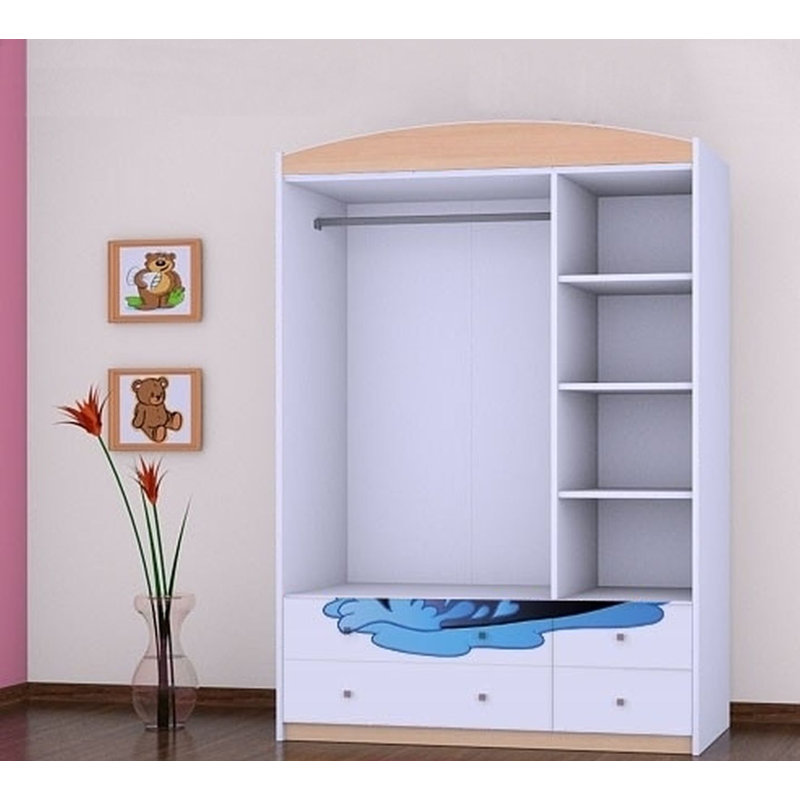 Jeb 3 Door Wardrobe, Beige