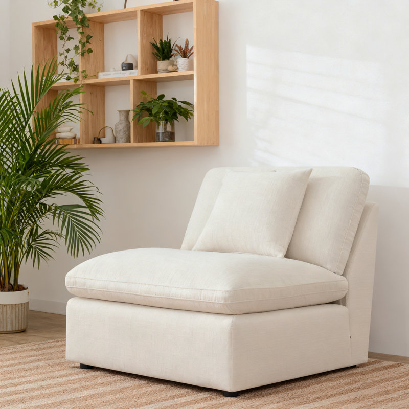 Chaise sans accoudoirs Modern Ivory