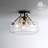 12" Glass Flush Mount Lighting