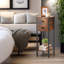 Wooden Bedside Tall Table Set with Drawers Side End Tables Bedroom Living Room Furniture-92594885