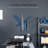 Adjustable Height Steel Standing Desk Converter-1811284541