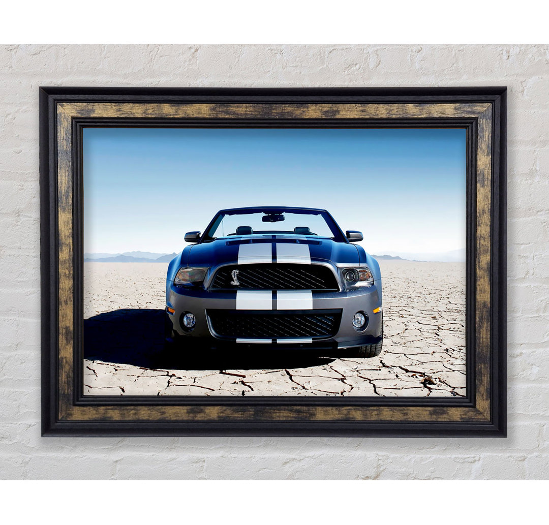 Mustang Shelby Frontprofil - Einzelner Bilderrahmen Kunstdrucke