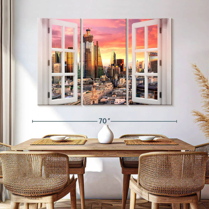 Sireci Window To London, 42" H x 65" W