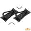 Heurtoir de chambre noir antique en fonte - 4,7 pouces