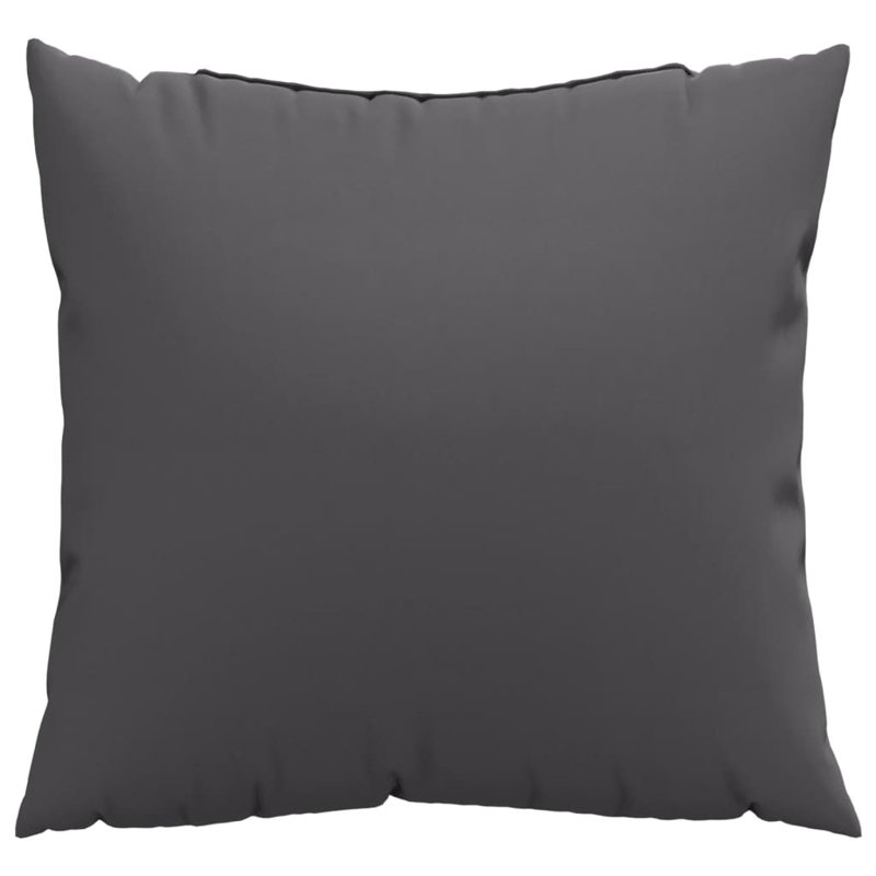 Coussin de canapé 4 pièces Ebern Designs crème 15,7 po x 15,7 po, L 15,7 po x P 15,7 po, Gris anthracite