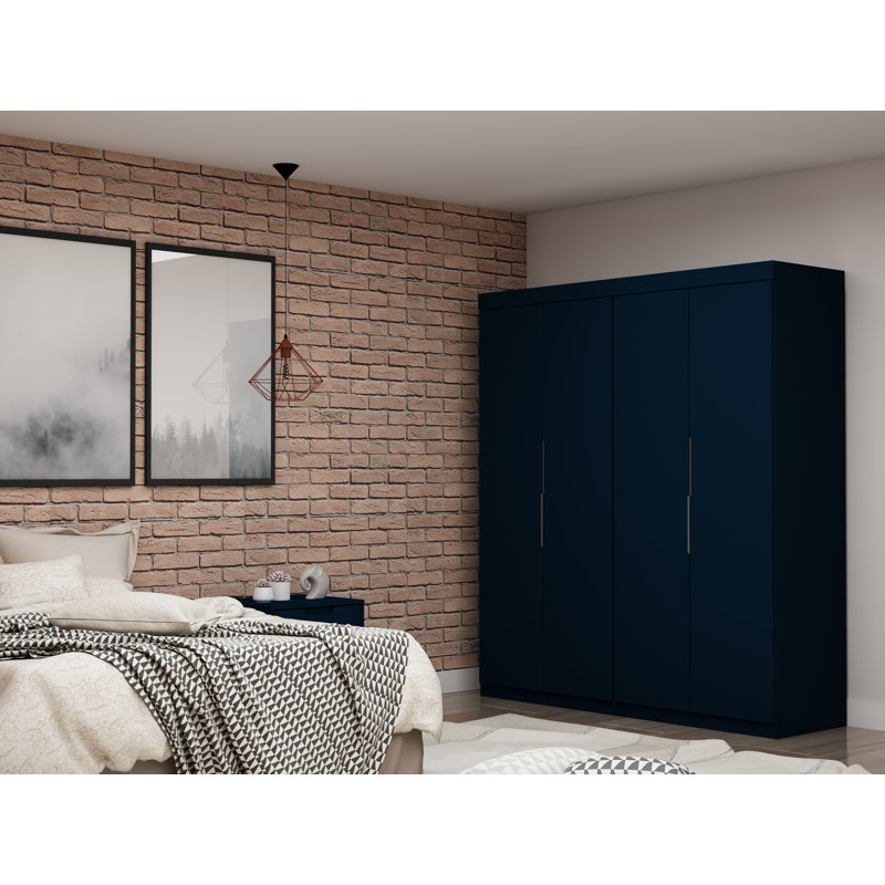Armoire-penderie Mulberry, Bleu minuit Tatiana