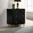 Maxine 3-drawer Nightstand Black-111107722