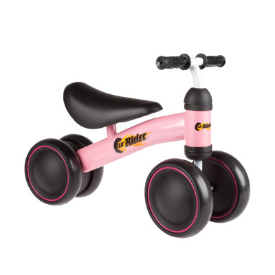 Toy Time Ride-on Mini Trike with Easy Grip Handles, Enclosed Wheels, and No Pedals for Learning to Walk